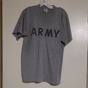 Vintage MT Gray ARMY Short Sleeve Tee
